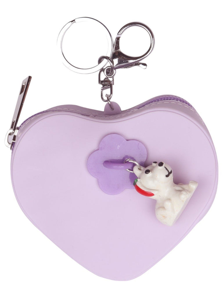 Heart-Shaped_Purple_Coin_Pouch_with_Cute_Dog_Charm_and_Lilac_Flower_Accent_Front_View