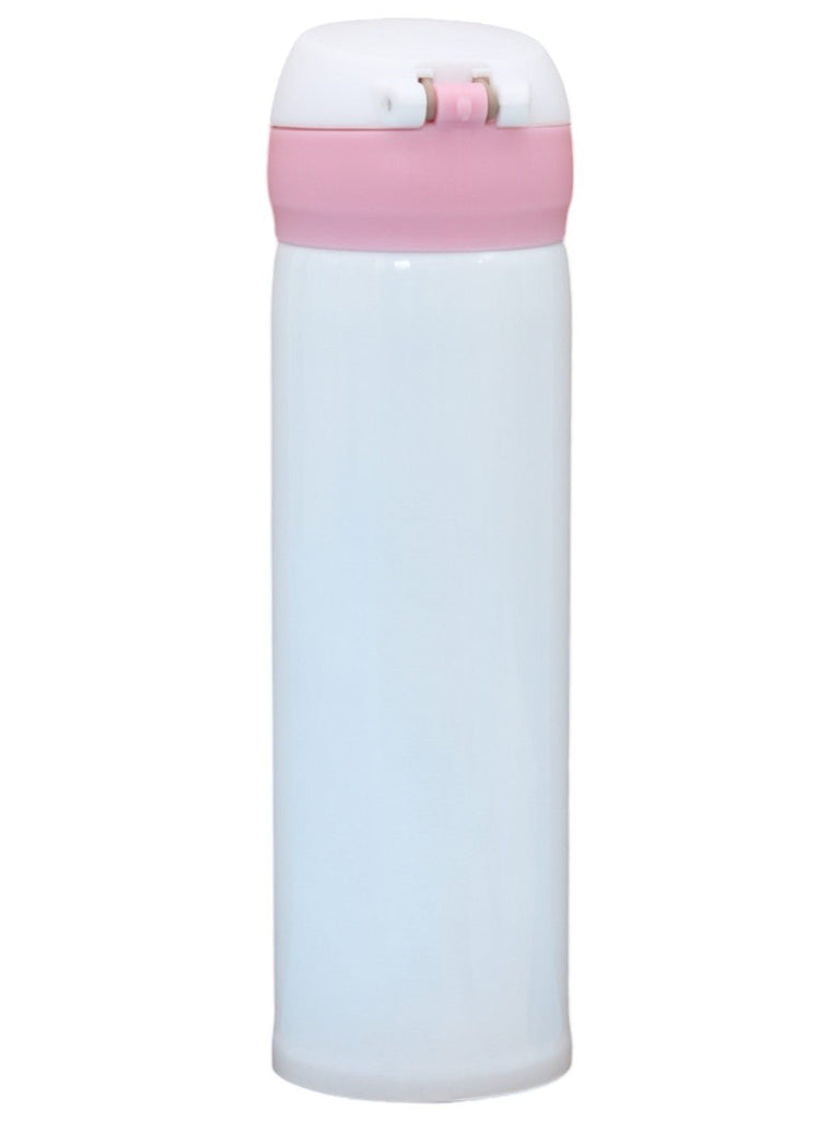 Hot & Cold Flamingo Thermos Flask, White - 500 ml-Back View