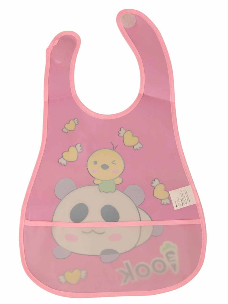 YellowBeeInfantBib_Panda_ChickDuowithFloatingHearts-BackView