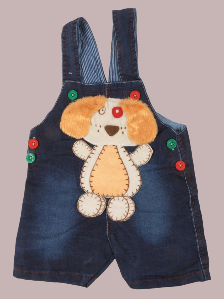 Front view of Jaybee Adorable Puppy Design Dungaree