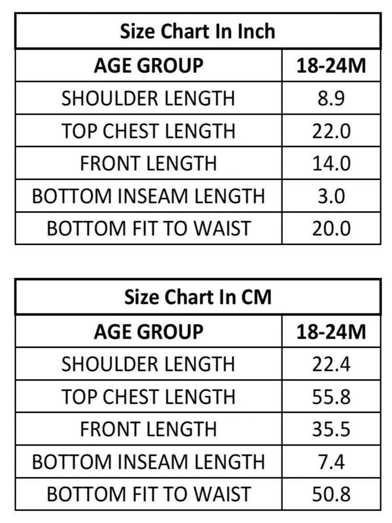 Jaybeeclothssizechart