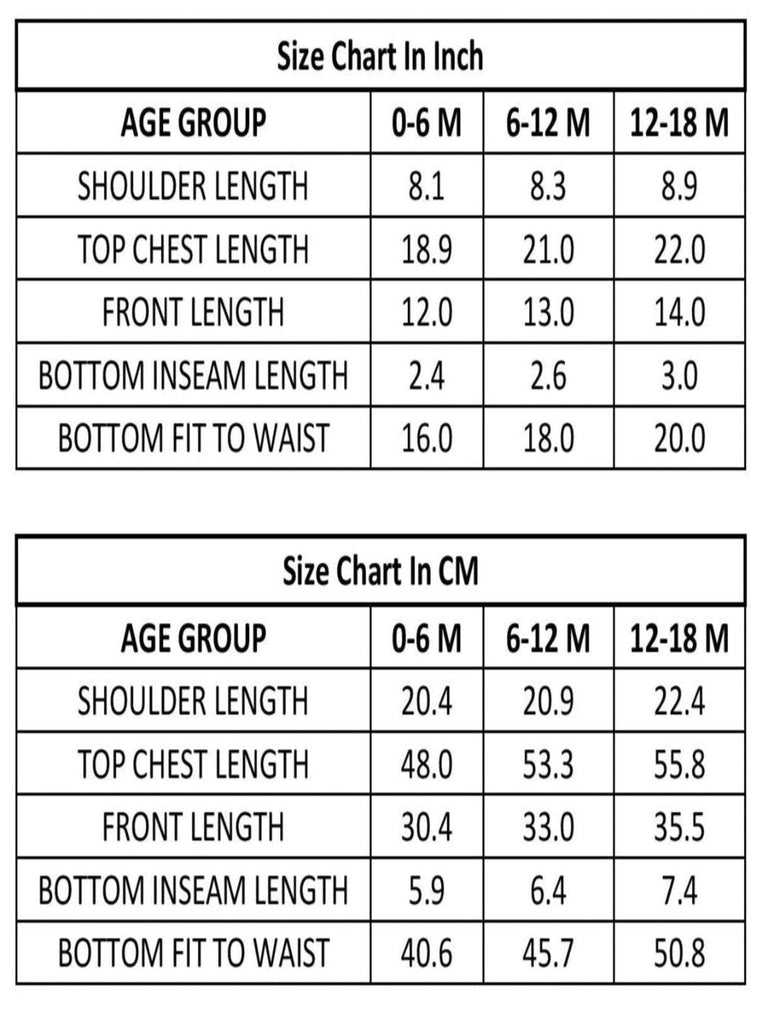 Jaybeeclothssizechart