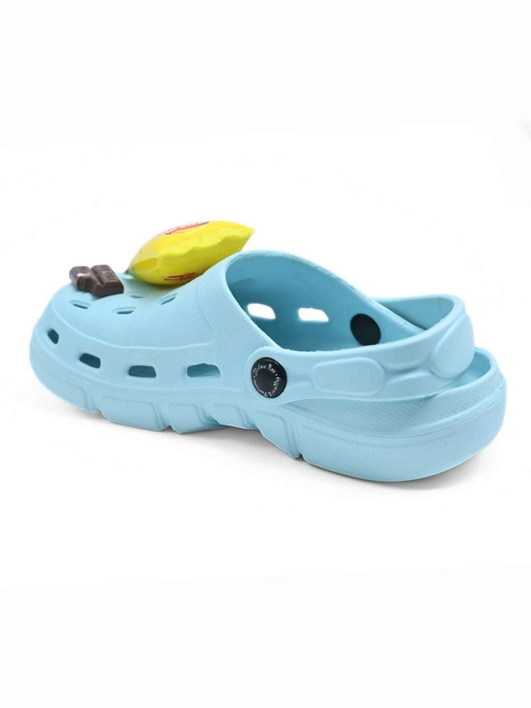 Joyful_Clogs_with_3D_Burger_Fries_Chocolate_Charms_for_Boys-_Blue_-_ Back View
