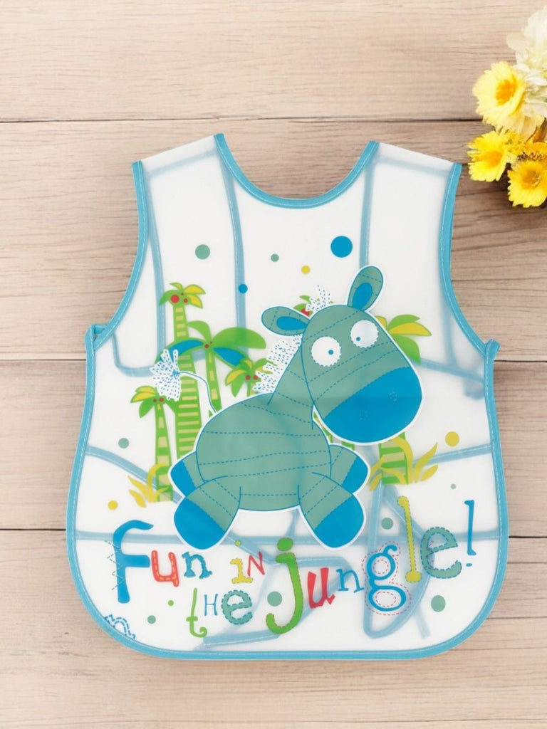 Jungle_Adventure_Waterproof_Feeding_Bib_with_Cute_Hippo_Design_for_Kids_Creative_View