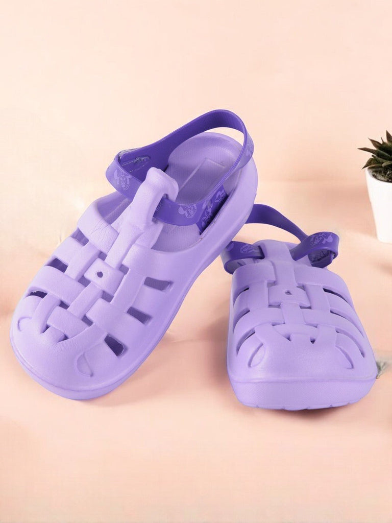 Lavender Dream Clogs with Hook and Loop Closure for Girls creative view