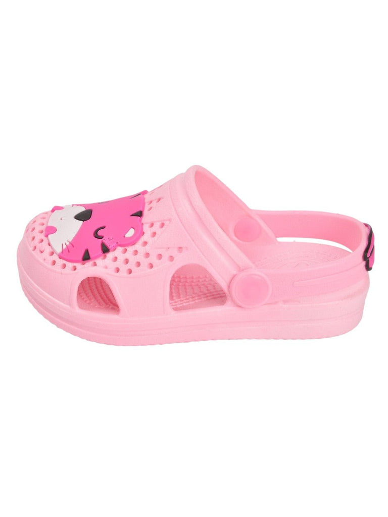 light pink Tiger Face Sandals For Boys Side View.