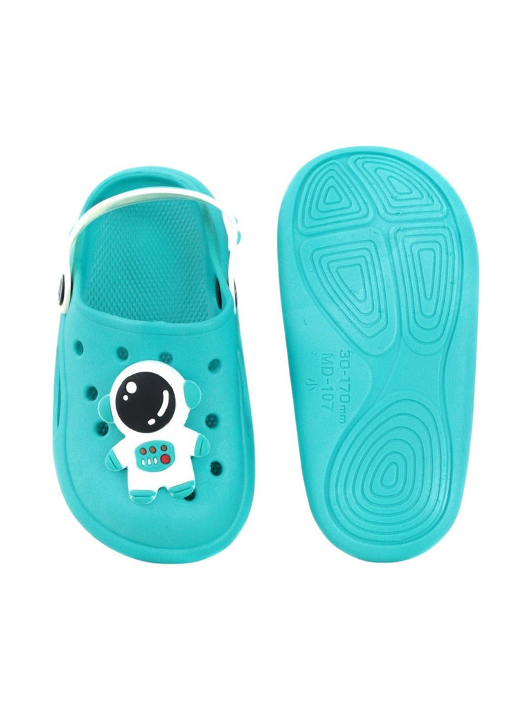 Little Astronaut Adventure Clogs - Comfy, Fun, and Ready for Play-Front & Back View