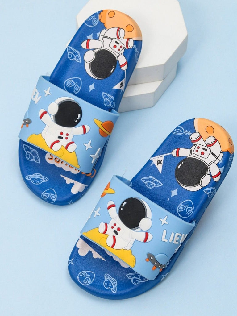 Creative display of Little Astronaut Space Adventure Blue Slides, styled to inspire young boys