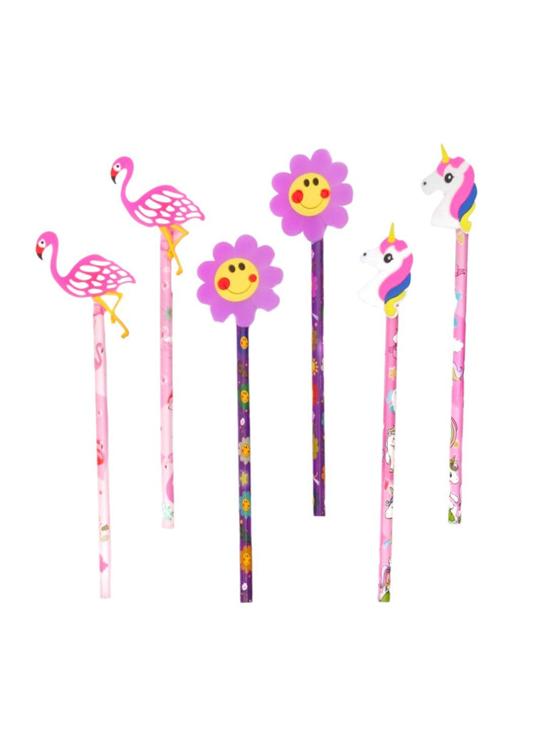 Yellow_Bee_Pencil_with_Flower_Flamingo_Unicorn_Motifs_for_Girls_Multi_Pack_of_6_-front