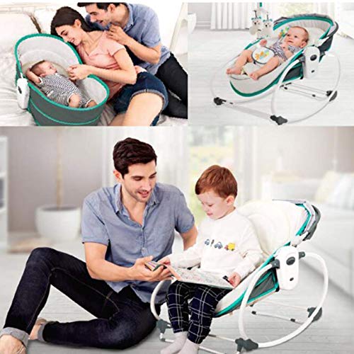 mastela 5 in 1 rockers and bassinet napper for baby In Use.