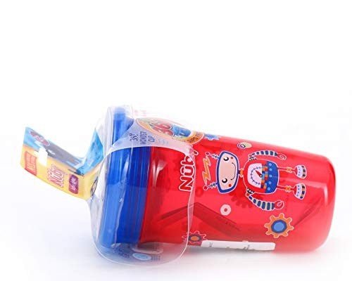 Nuby 360° Wonder Cup Printed Without Handle, 300ml (Red) - Side View