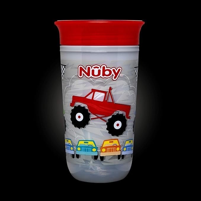 Nuby Light Up 360° Wonder Cup 300ml (Grey) - Side View