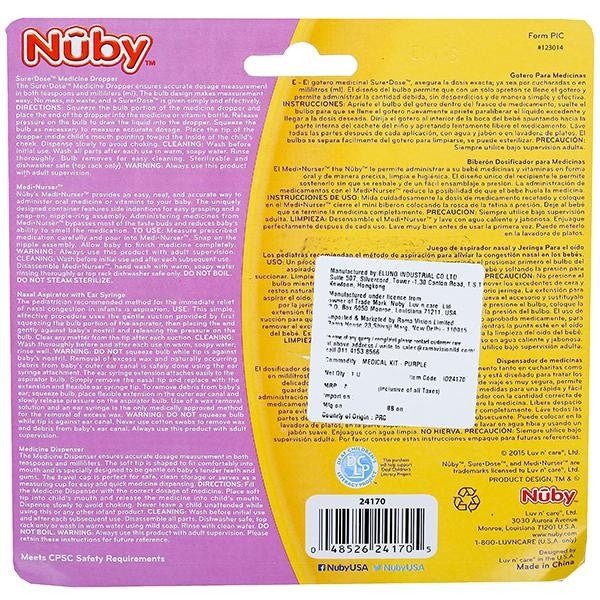 Nuby Medical Kit Purple Back View