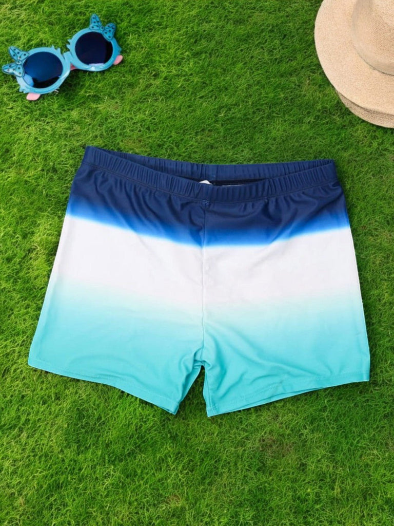 Boys' Ocean Bliss Striped and Star Print Swim Shorts