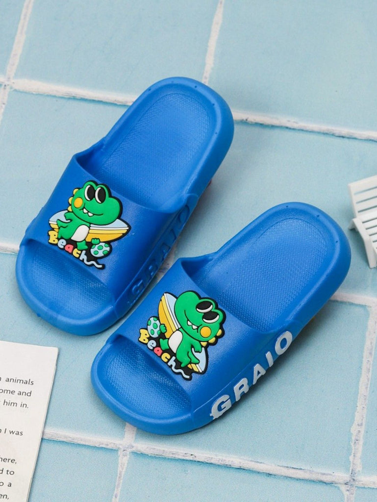Yellow bee blue frog theme sliders for boys.