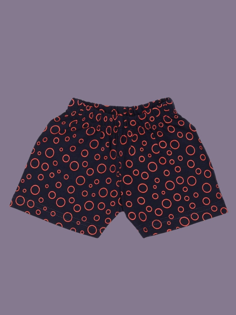 Baby Boys' Navy Printed Shorts – View of the Shorts