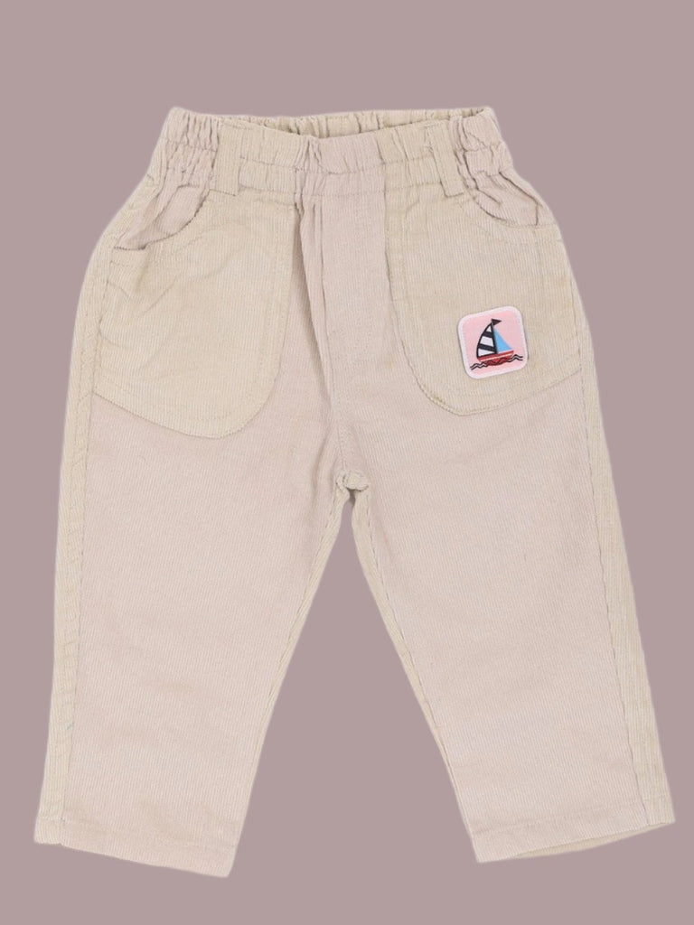 Olio Kids Boy’s Beige ‘Big Adventure’ Pants Front View