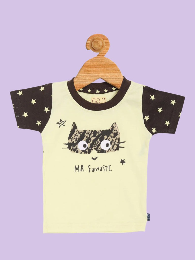 Olio Kids Boy’s ‘Mr. Fantastic’ Cat Graphic T-Shirt Front View