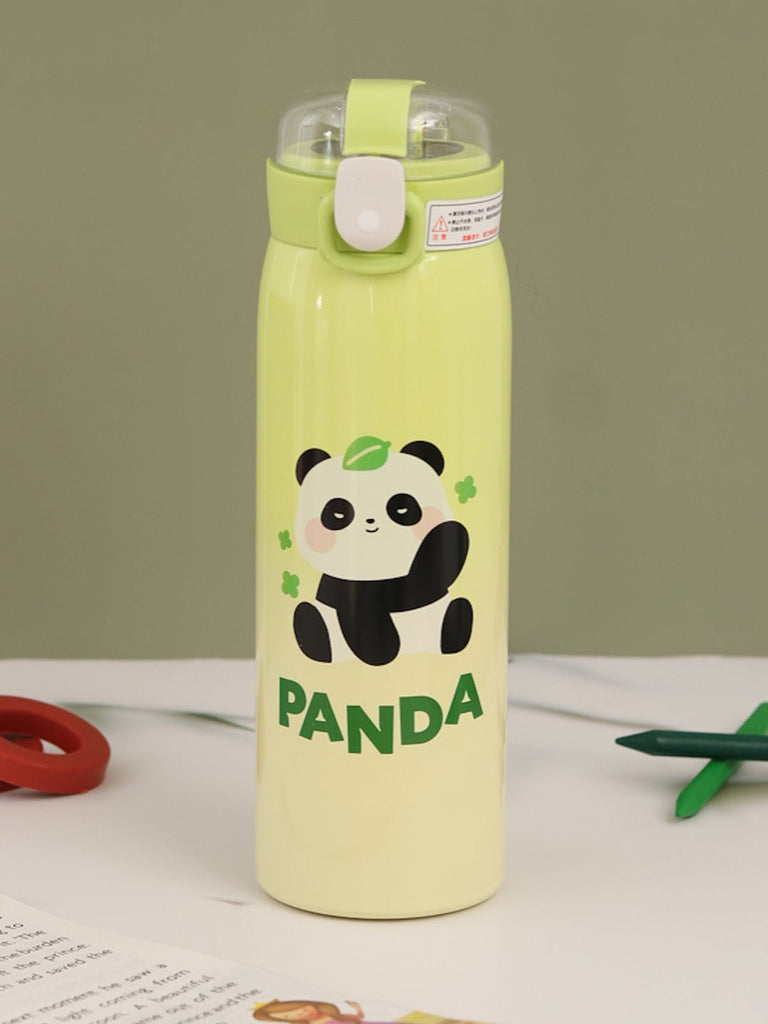 Panda-ThemedBoysInsulatedFlaskinGreenLeak-ProofandDurableDesign-Creativeview