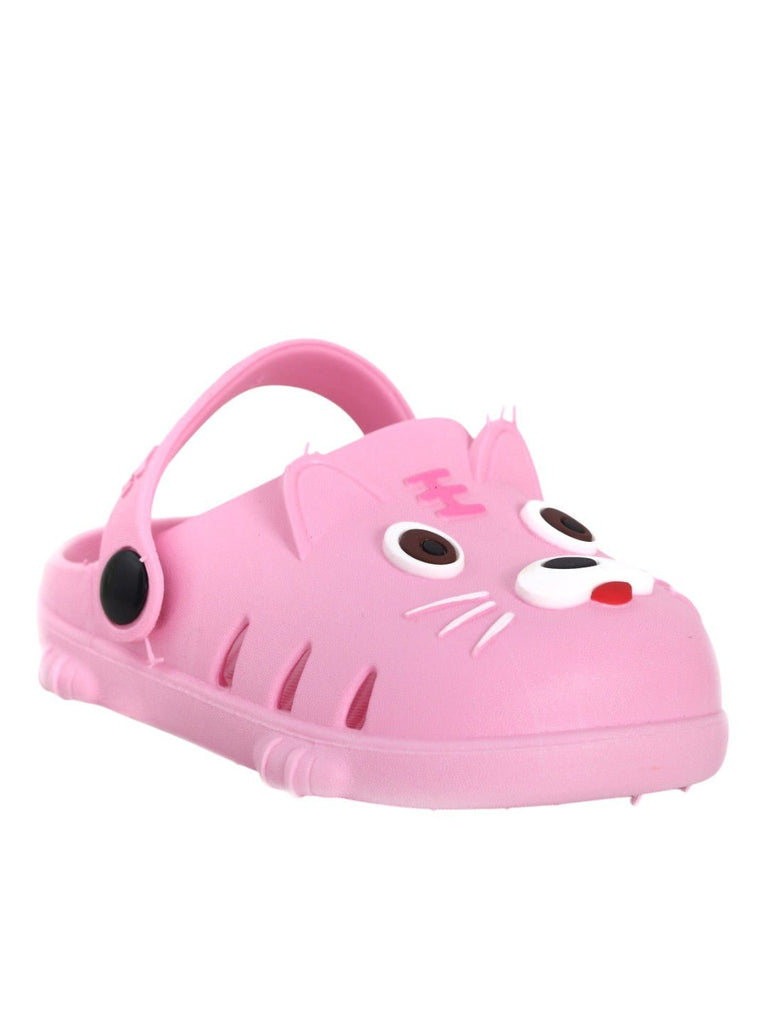 Paws & Play: Adorable Pink Puppy Clogs for Kids-Angle view