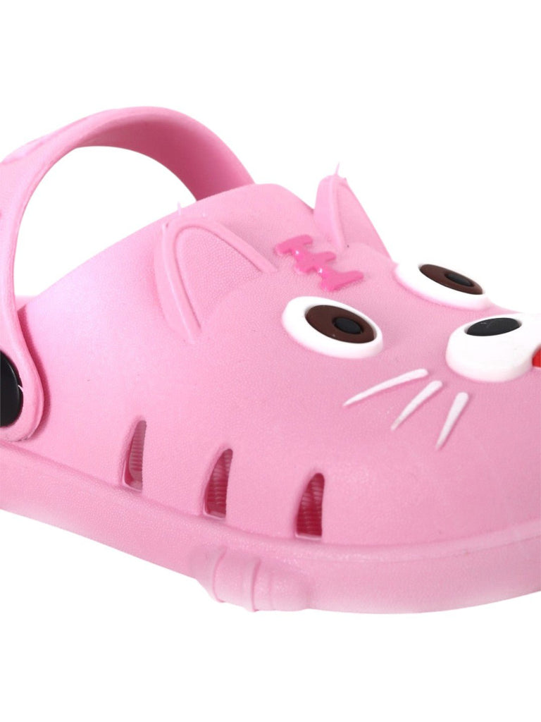 Paws & Play: Adorable Pink Puppy Clogs for Kids-close up