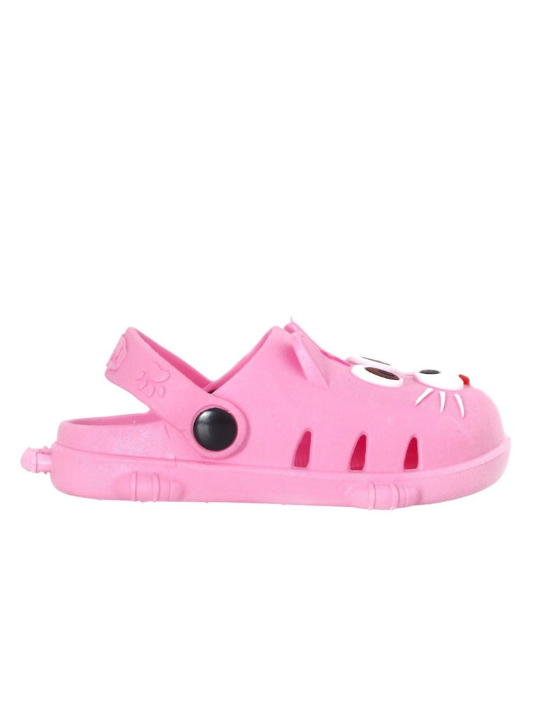 Paws & Play: Adorable Pink Puppy Clogs for Kids-Side view