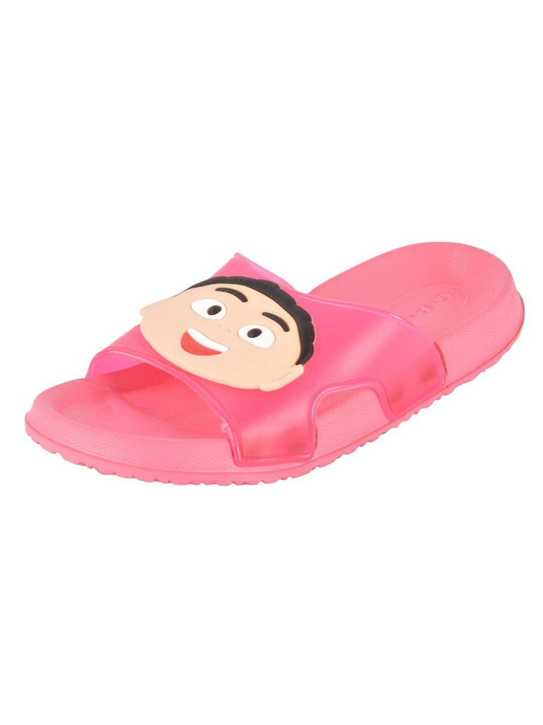 Peach Cartoon Character Slippers for Girls angle view