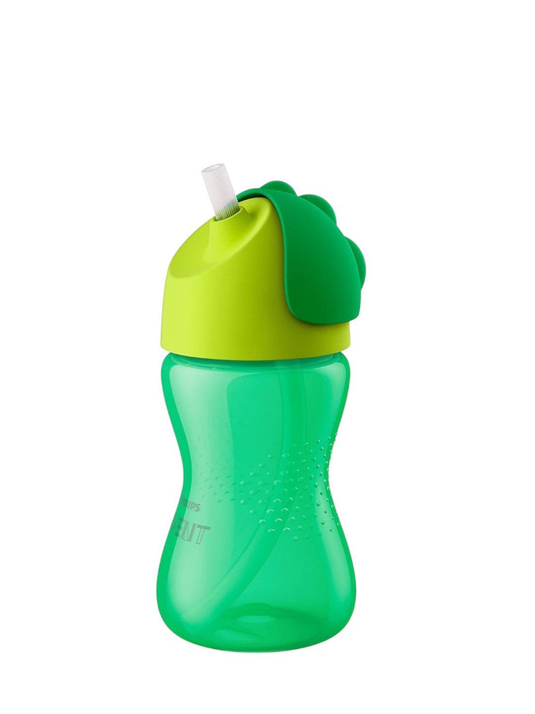 Philips Avent Bendy Plastic Straw Cup (300 ml, Green)-Side View