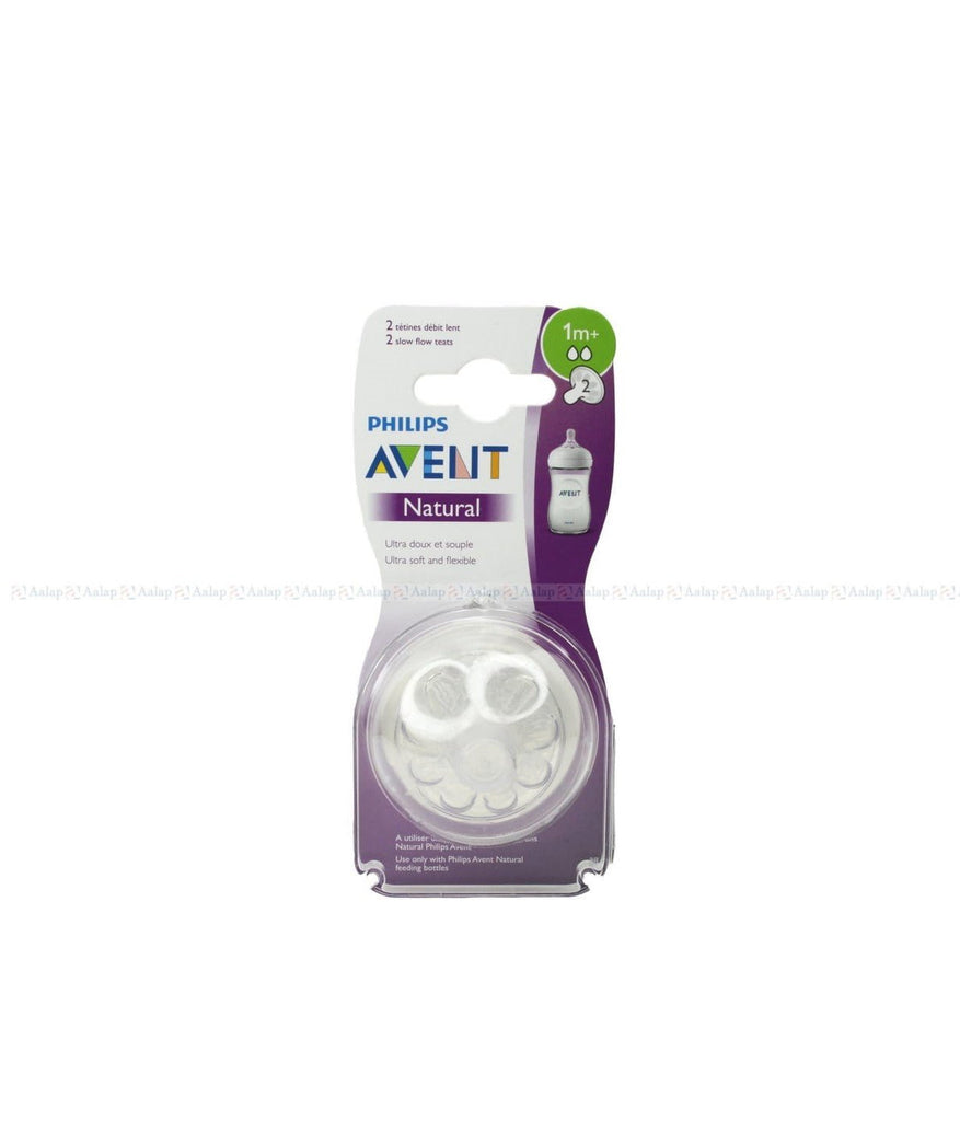 Philips Avent Natural Teat with soft silicone, anti-colic system, and unique comfort petals in clear packaging_frn
