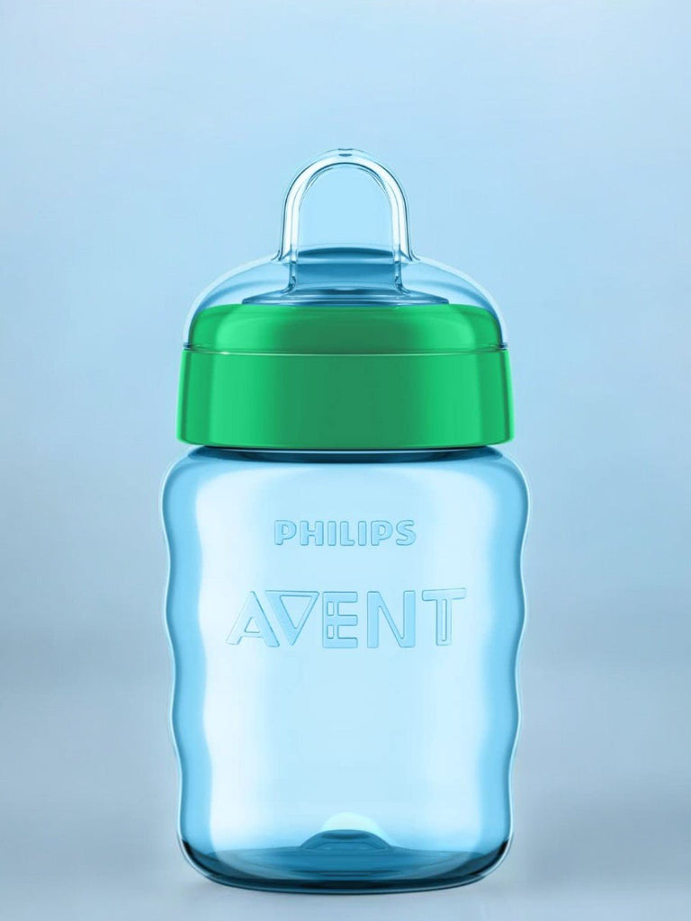 Philips Avent Silicone Classic Spout Cup (Green,Blue), 260ml