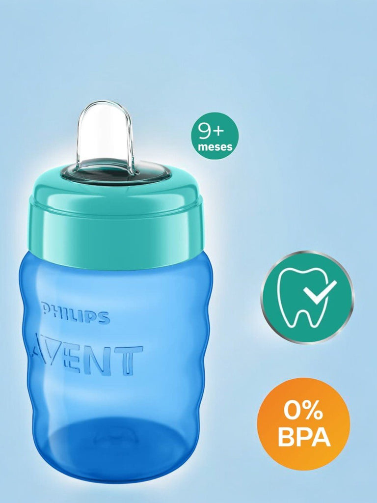 philips-avent-silicone-classic-spout-cup-greenblue-260ml