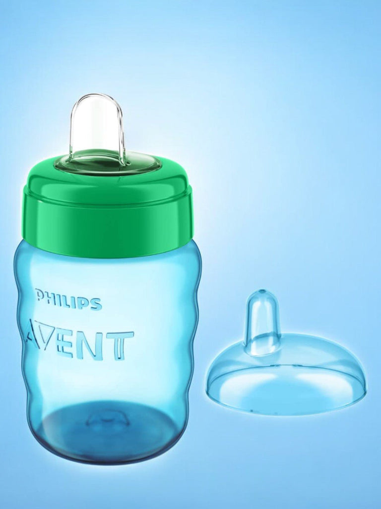 philips-avent-silicone-classic-spout-cup-greenblue-260ml