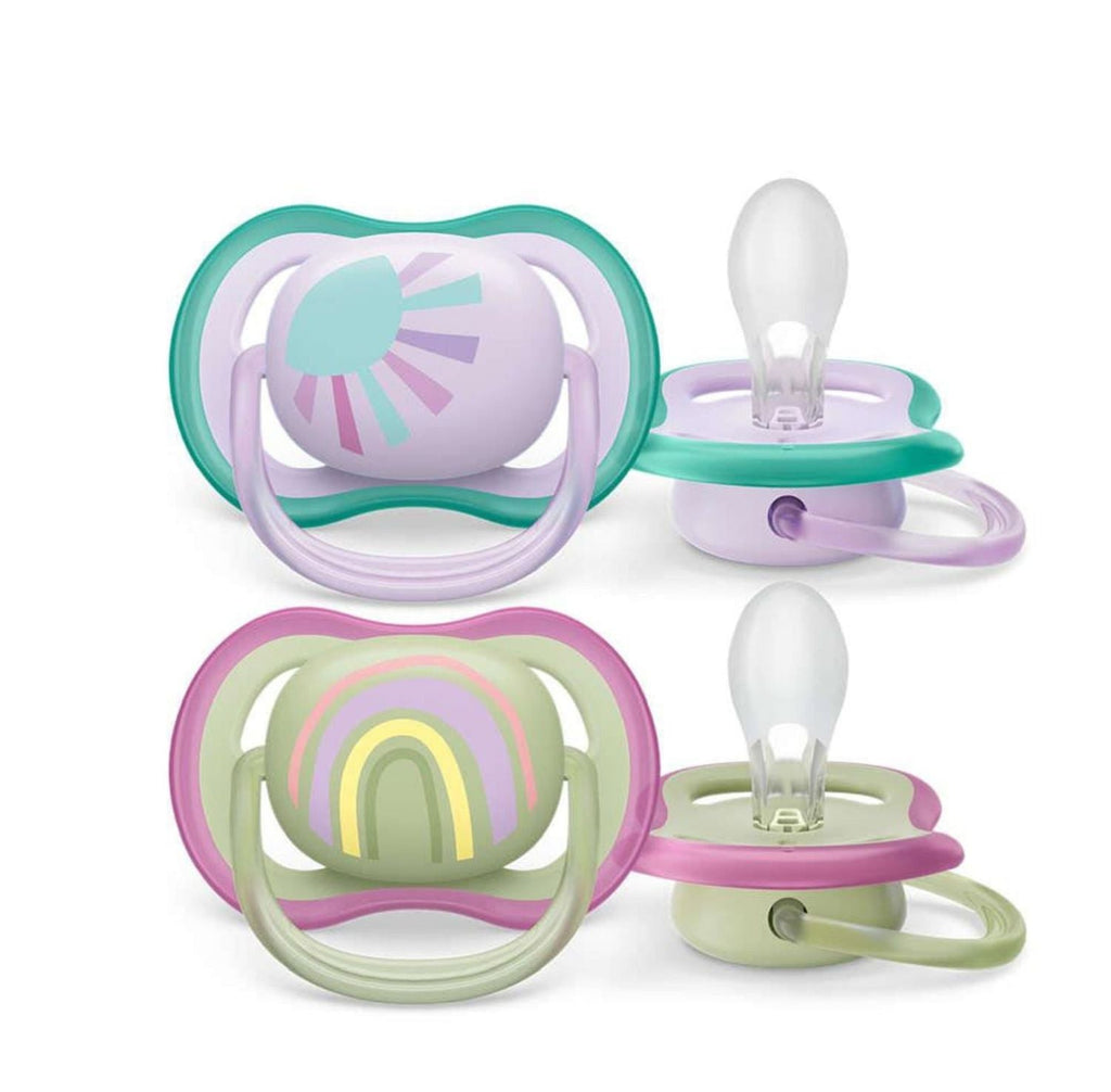 Philips Avent Ultra Air Pacifier with Rainbow Design for Infants