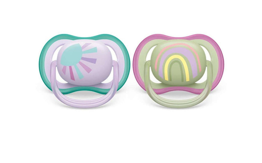 Front View of Philips Avent Ultra Air Pacifier Pack for Babies