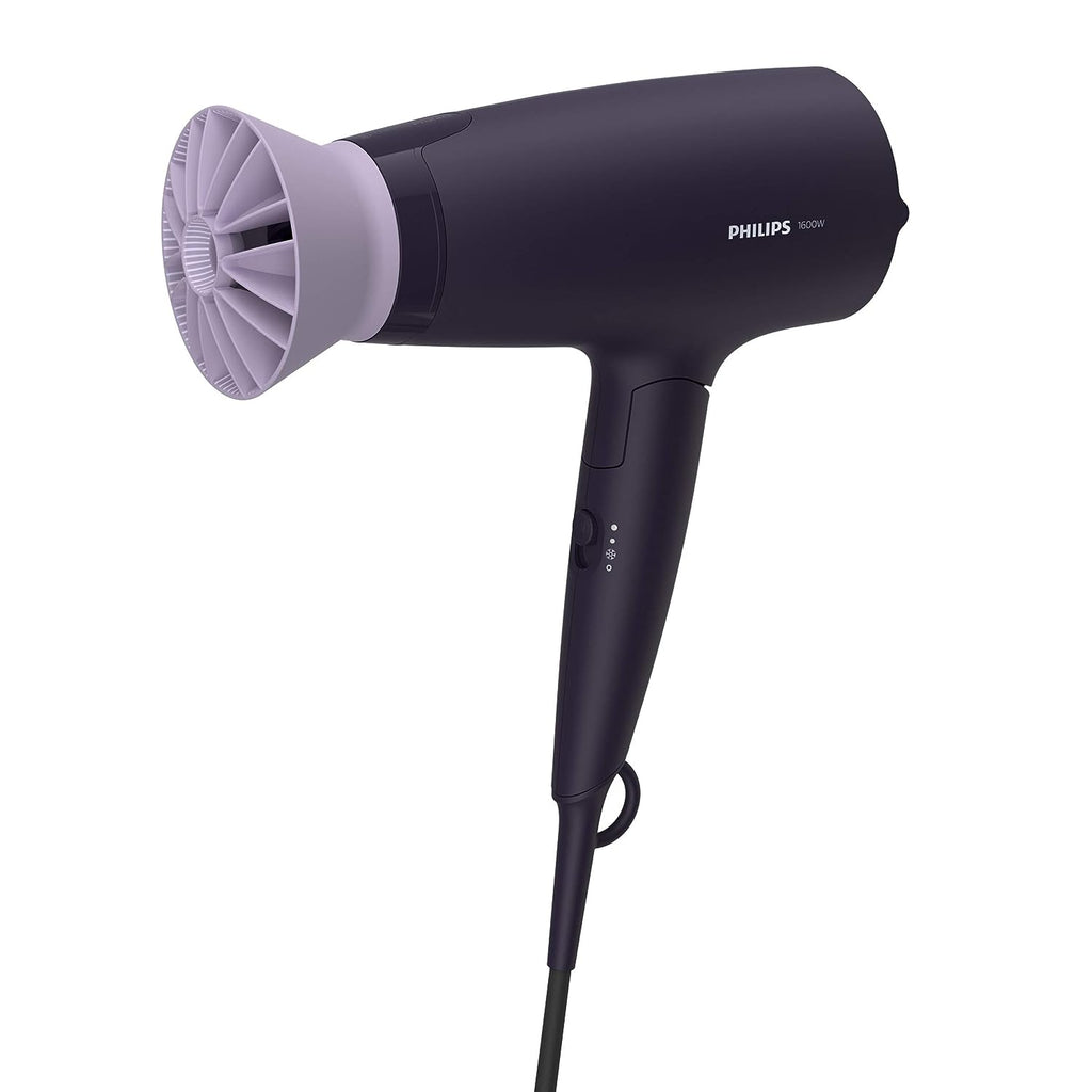 Philips 1600W Hair Dryer in Purple with Front View