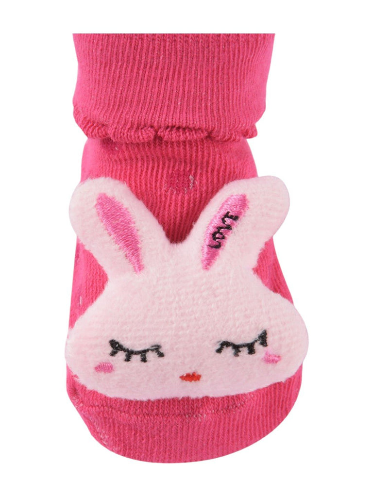 Pink_Baby_Socks_with_Adorable_Bunny_Face_Design_Closeup_View-Photoroom