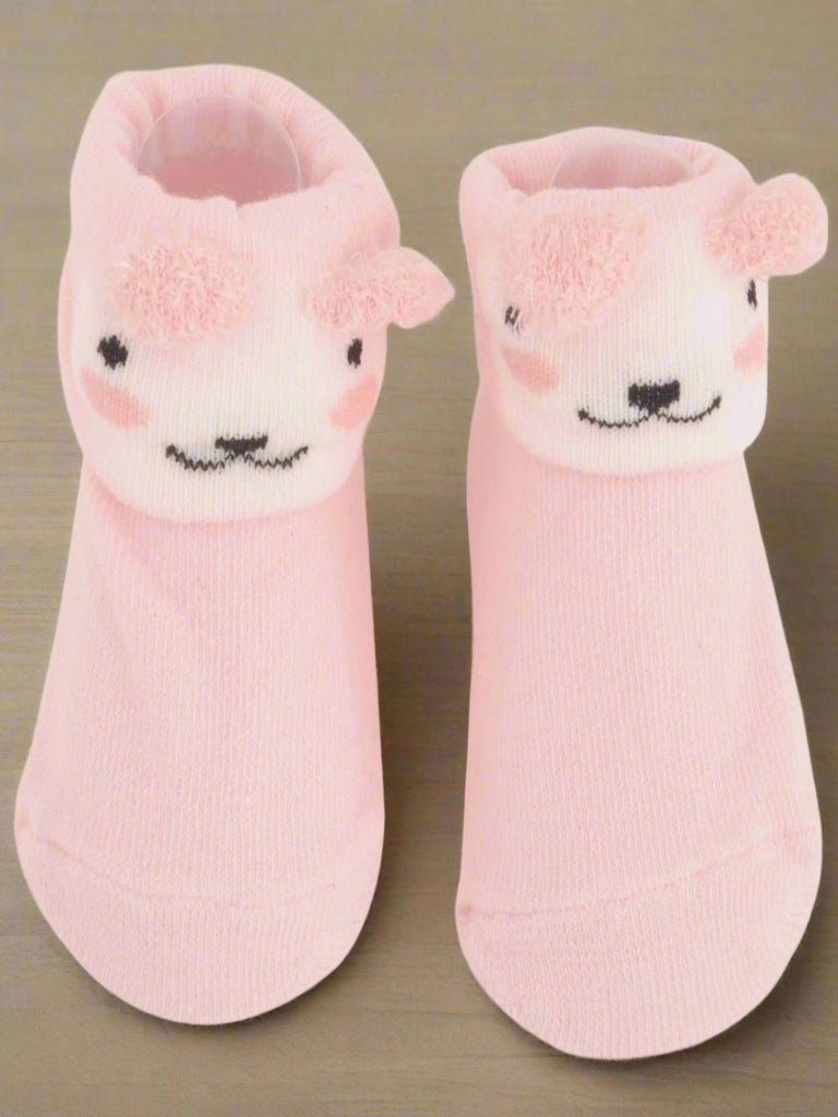 Pink Puppy Baby Socks Product View - Yellow Bee