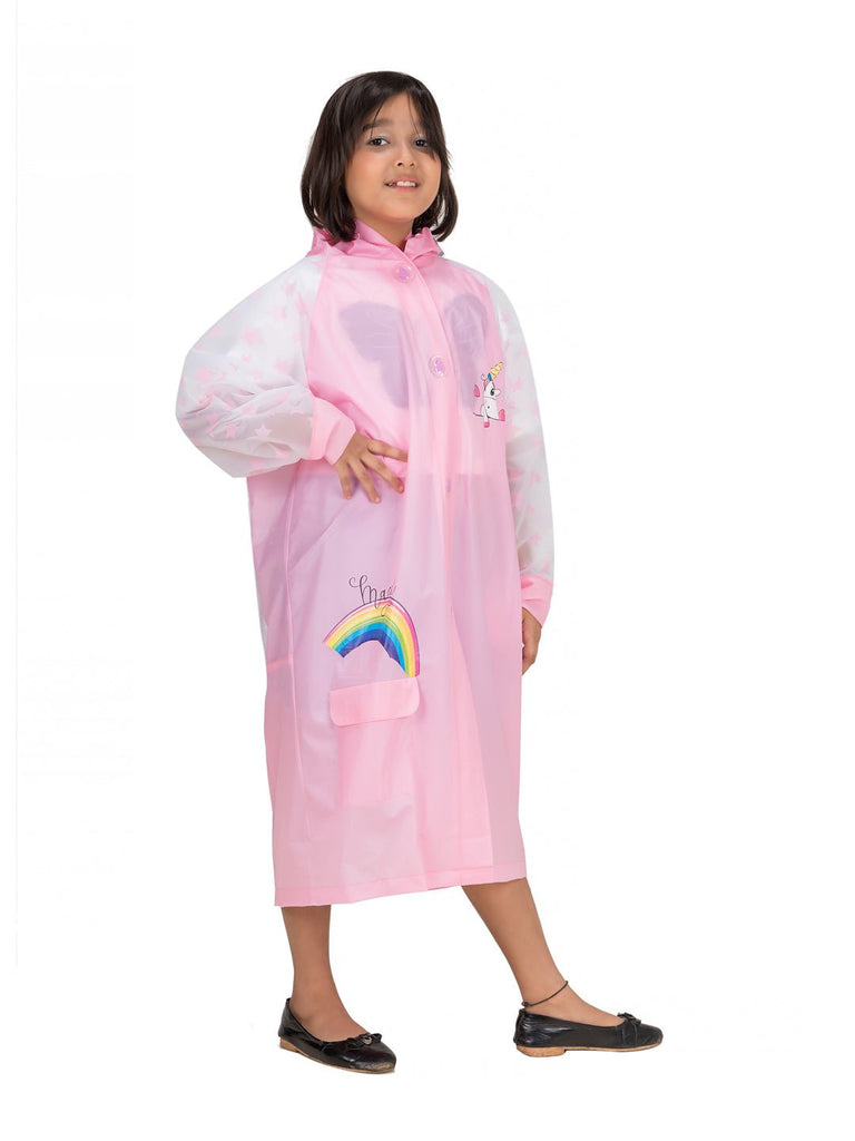 pink-unicorn-raincoat-with-attached-school-bag-space-for-girls-Creative View