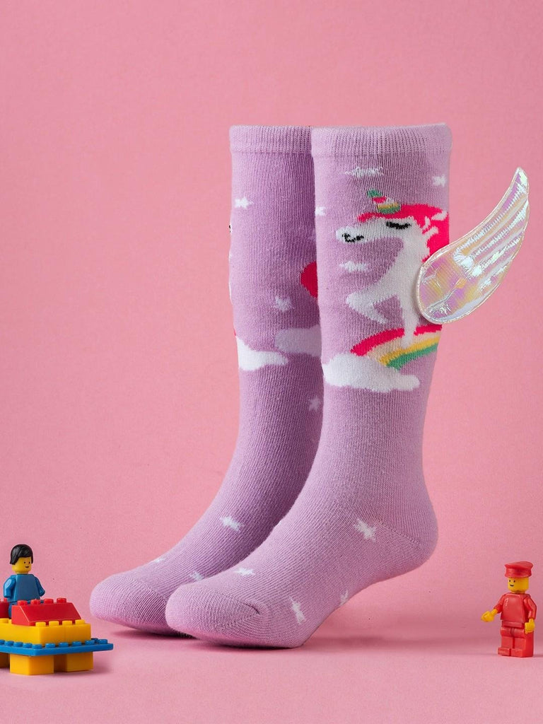 Yellow_Bee_Unicorn_Socks_with_3D_Wings_for_Girls-_Creative