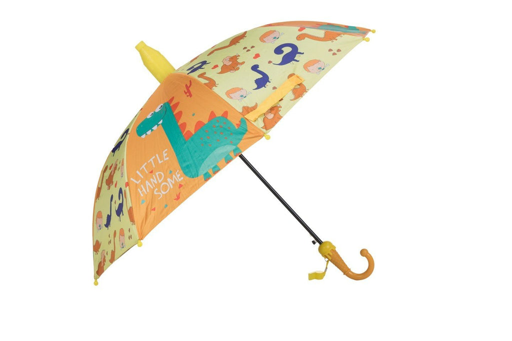 Full View of Playful Dinosaur-Themed Umbrella For Boys