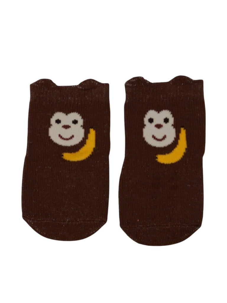 Playful Monkey Socks for Boys- Front View