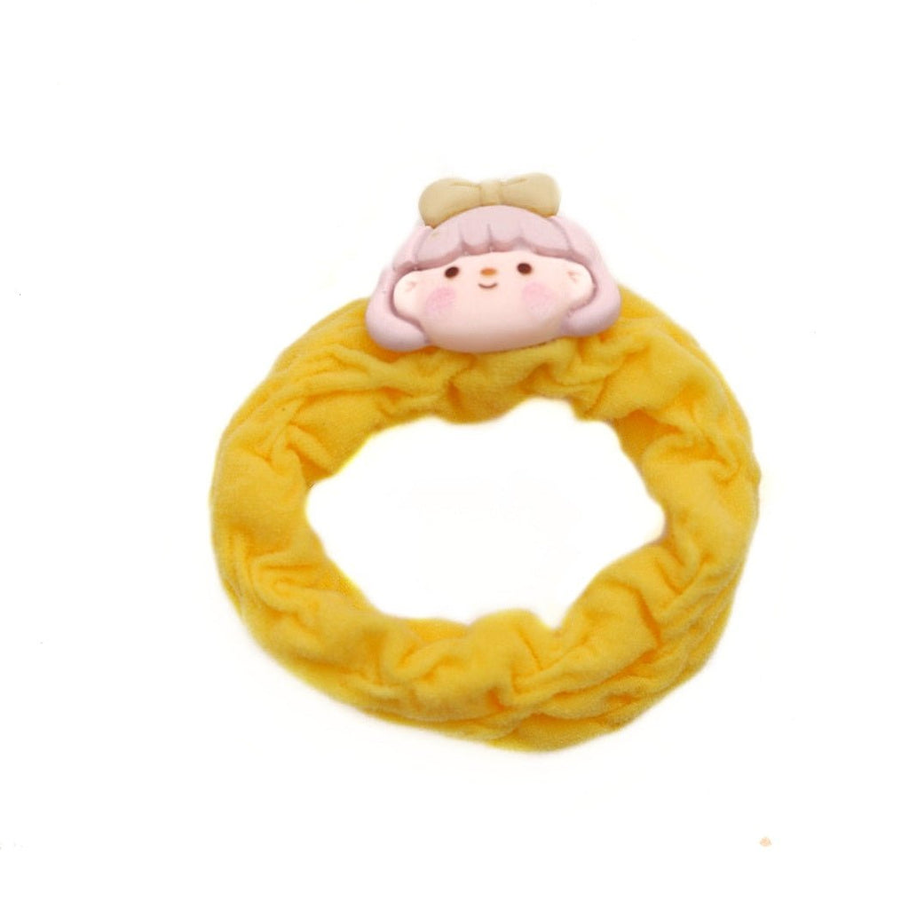 Yellow Doll Embellished Rubber Band by Yellow Bee for Girls