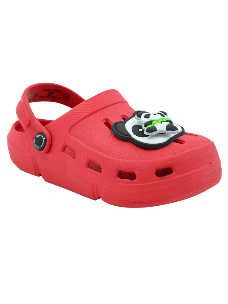 PlayfulPanda_BambooCharmsClogsforGirls-Red-SideAngleView-1