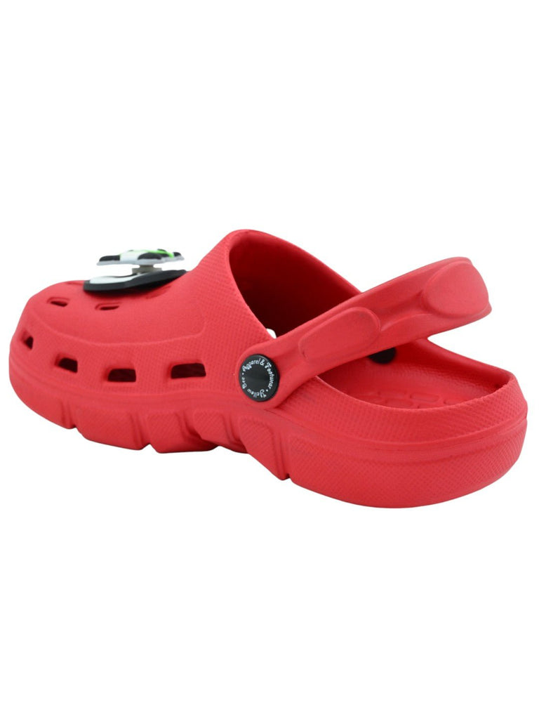 PlayfulPanda_BambooCharmsClogsforGirls-Red-BackAngleView-1