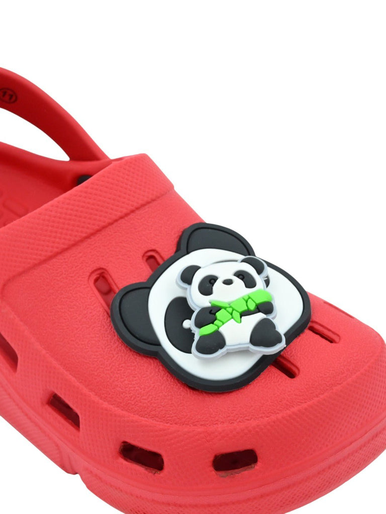 Playful_Panda_Bamboo_Charms_Clogs_for_Girls-Red-Close_Up_View-1