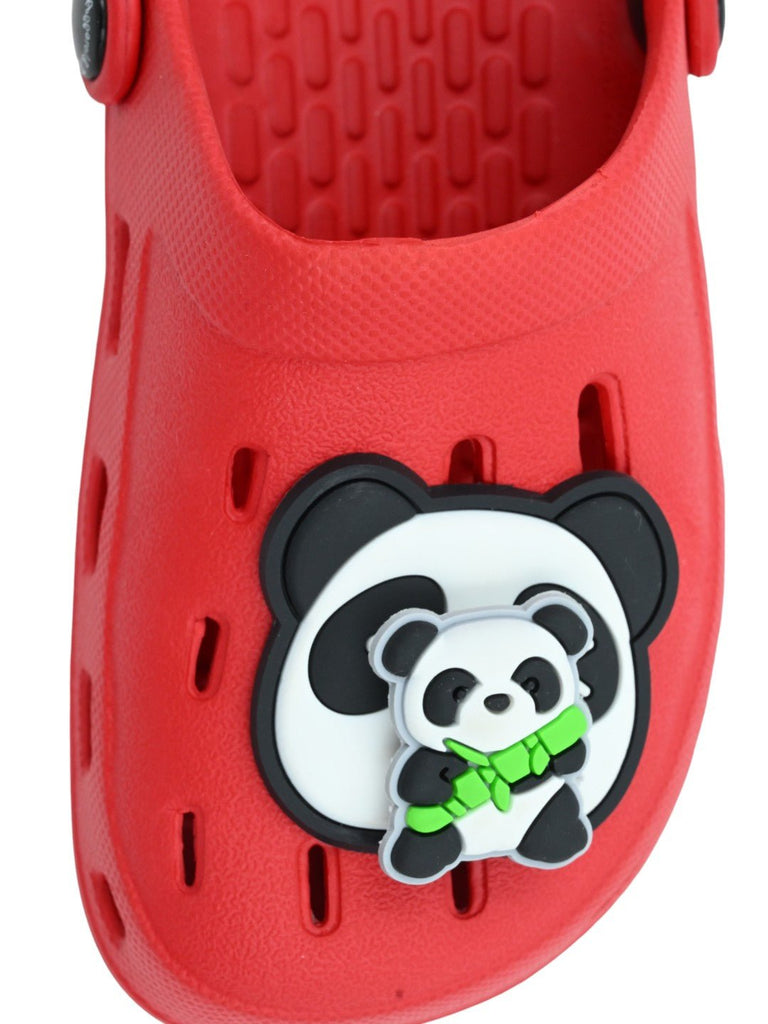 PlayfulPanda_BambooCharmsClogsforGirls-Red-Zoom_View-1