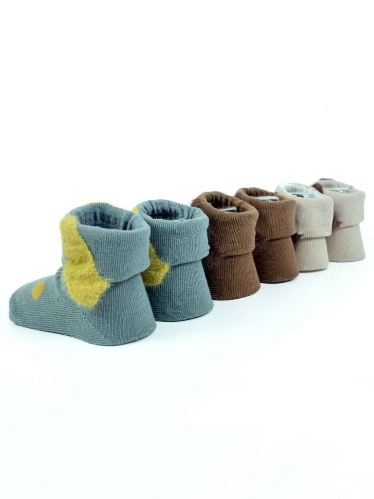 Playful_Pups_Baby_Socks_Set_3-Pack_of_Floppy-Eared_Puppy_Booties_in_Cream_Brown_Grey-Back View