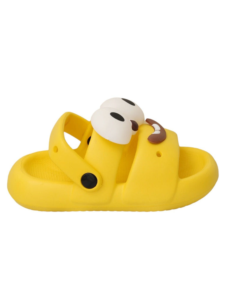  Side View of Yellow Bee Cartoon Character Themed Sandals