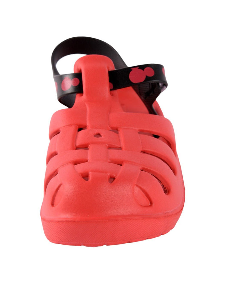 Playtime Pro Red Clogs for Boys Secure Hook and Loop Strap zoom viewview