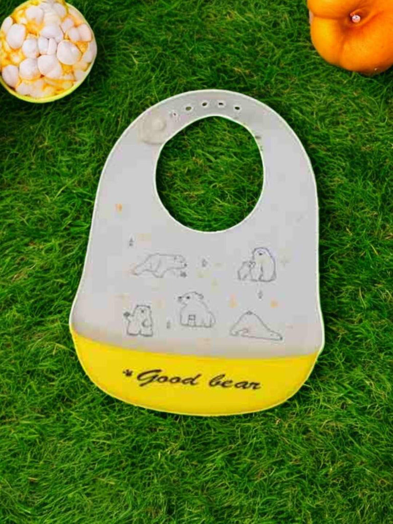 yellow bee polar play time silicon baby bibs for boys creative.